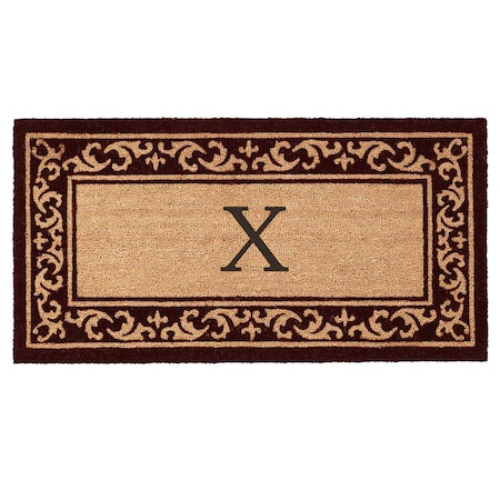 Calloway Mills Monogram Door Mat, Black, Natural, 24 in W x 48 in L 120062448X
